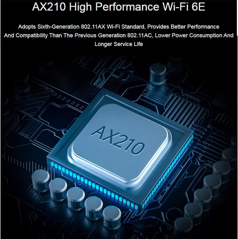 Waveshare Wireless AX210 NIC, Gigabit Tri-Band Wi-Fi 6E, 802.11AX Standard, Bluetooth 5.2, AX210 NGW WiFi Card, MU-MIMO NGFF (M.2 A/E Key) Interface,Support Linux, Windows 10/8.1/8/7 - Image 4